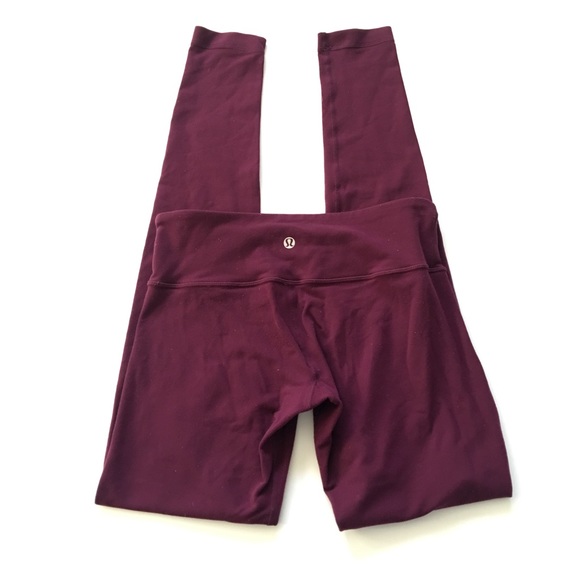 lululemon athletica Pants - LULULEMON Maroon Reversible Workout Leggings